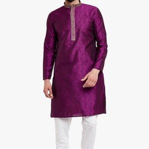 Purple Men's Kurta